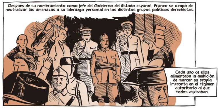 Viñeta del ilustrador José Pablo García del cómic de 'La guerra civil española', de Paul Preston. Viñeta del ilustrador José Pablo García del cómic de 'La guerra civil española', de Paul Preston.