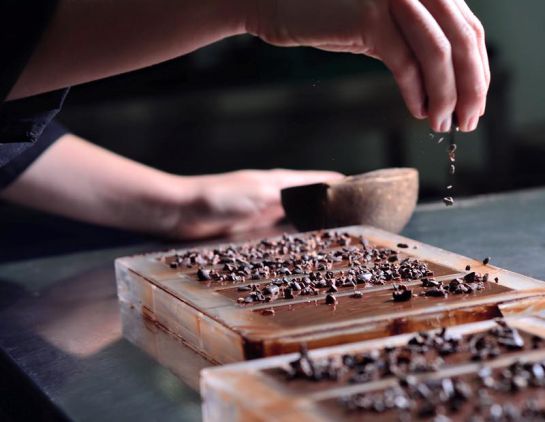 Los nibs son trocitos de semilla de cacao previamente tostada y triturada. Estos se transforman en una pasta de cacao y, a través de los procesos de conchado y refinado, se convierten en una deliciosa tableta de chocolate. Los nibs son trocitos de semilla de cacao previamente tostada y triturada. Estos se transforman en una pasta de cacao y, a través de los procesos de conchado y refinado, se convierten en una deliciosa tableta de chocolate.