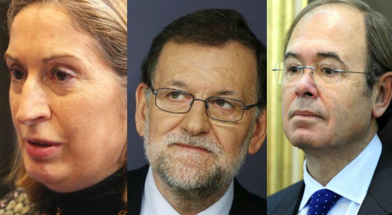 Pastor, presidenta del Congreso; Rajoy, presidente del Gobierno en funciones y García Escudero, presidente del Senado Pastor, presidenta del Congreso; Rajoy, presidente del Gobierno en funciones y García Escudero, presidente del Senado