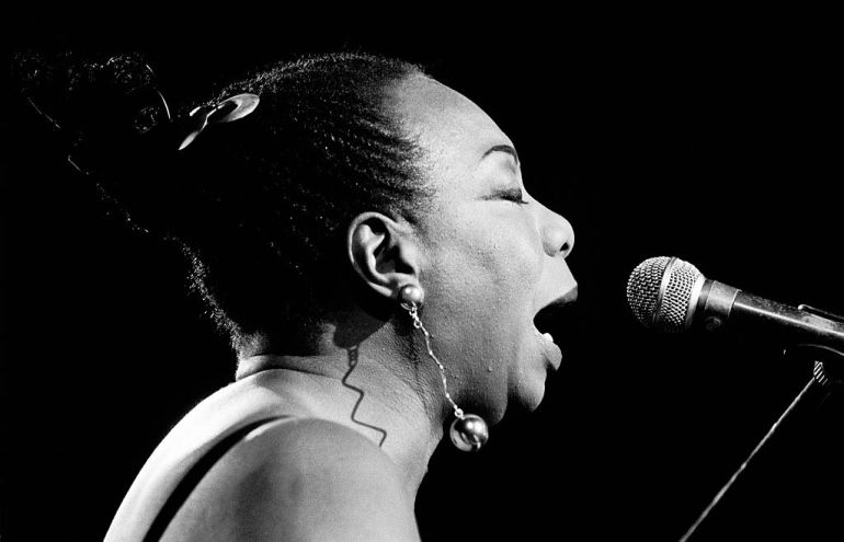 Nina Simone durante una actuación en Maastricht en 1992 Nina Simone durante una actuación en Maastricht en 1992