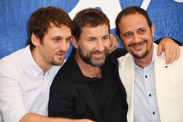 Director Raul Arevalo, actors Antonio De La Torre and Luis Callejo attend a photocall for 'The Fury Of A Patient Man (Tarde Para La Ira)' en Venecia Director Raul Arevalo, actors Antonio De La Torre and Luis Callejo attend a photocall for 'The Fury Of A Patient Man (Tarde Para La Ira)' en Venecia