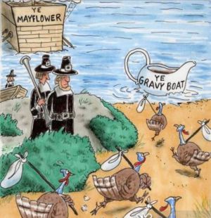 Para desgracia de los pavos, zarpó el Mayflower Para desgracia de los pavos, zarpó el Mayflower