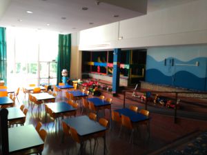 Zona infantil de la residencia de la AECC en Madrid