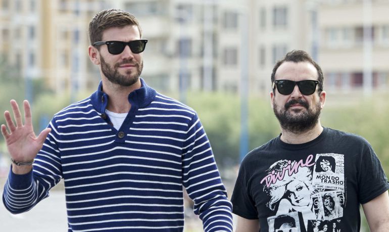 Director Nacho Vigalondo (R) and actor Austin Stowell (L) attend 'Colossal' photocall during the 64th San Sebastian International Film Festival on September 20, 2016 in San Sebastian, Spain Director Nacho Vigalondo (R) and actor Austin Stowell (L) attend 'Colossal' photocall during the 64th San Sebastian International Film Festival on September 20, 2016 in San Sebastian, Spain