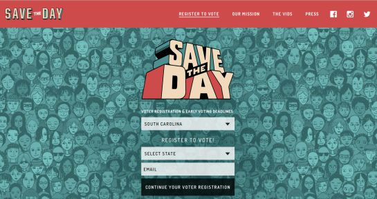 La campaña permite a los usuarios registrarse para votar mediante su email y el Estado al que pertenece La campaña permite a los usuarios registrarse para votar mediante su email y el Estado al que pertenece