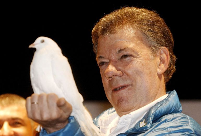 Fotografía de archivo del presidente de Colombia, Juan Manuel Santos, que ha ganado hoy el premio Nobel de la Paz 2016 Fotografía de archivo del presidente de Colombia, Juan Manuel Santos, que ha ganado hoy el premio Nobel de la Paz 2016