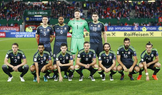 Así posó Gales ante Austria Así posó Gales ante Austria