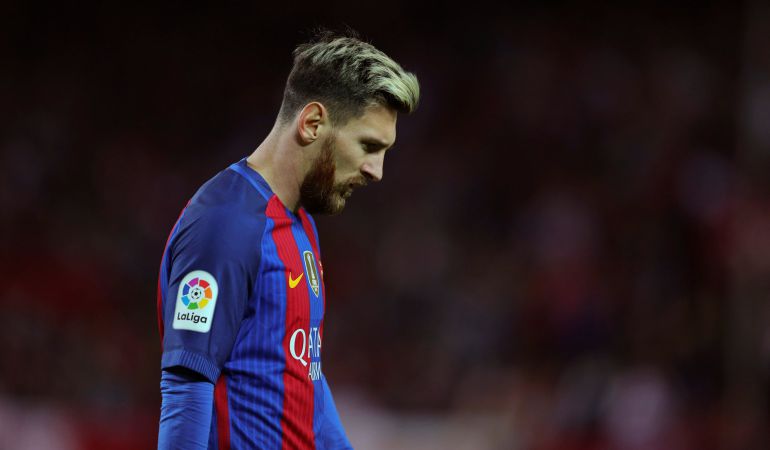Leo Messi durante un partido con el FC Barcelona Leo Messi durante un partido con el FC Barcelona