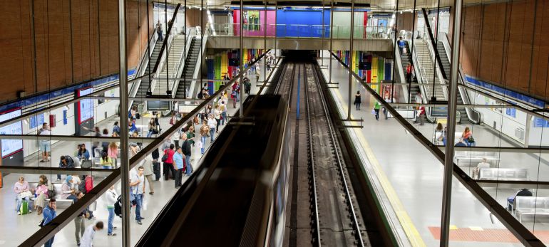 Imagen de una parada de metro de Madrid en octubre de 2013. Imagen de una parada de metro de Madrid en octubre de 2013.