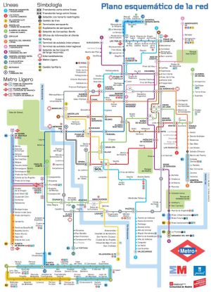 Plano del metro de Madrid diseñado por Rafa Sañudo en 2007. Plano del metro de Madrid diseñado por Rafa Sañudo en 2007.