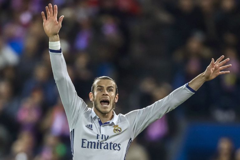Bale, durante el partido ante el Atlético Bale, durante el partido ante el Atlético