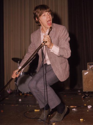 Mick Jagger durante una actuación en los años sesenta Mick Jagger durante una actuación en los años sesenta