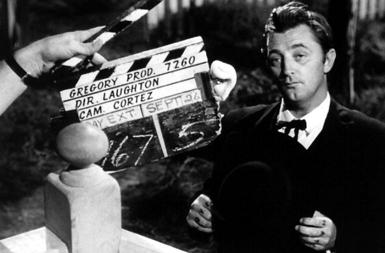 Imagen del rodaje de "La noche del cazador". Imagen del rodaje de "La noche del cazador".