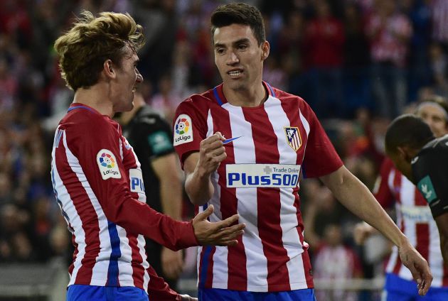 Antoine Griezmann y Nico Gaitán. Antoine Griezmann y Nico Gaitán.