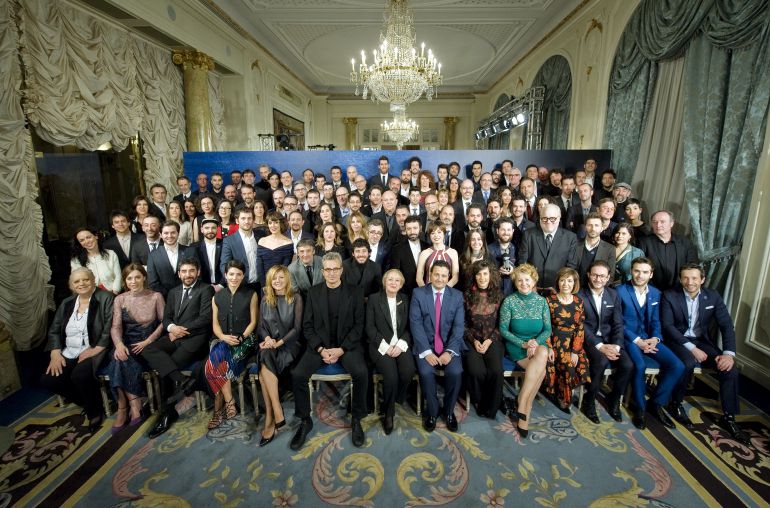 Foto de familia de los nominados a los Premios Goya 2017 Foto de familia de los nominados a los Premios Goya 2017