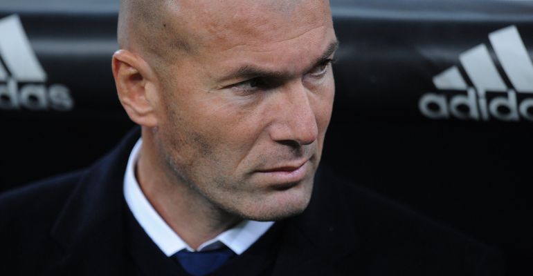 Zinedine Zidane, durante el último encuentro del Real Madrid Zinedine Zidane, durante el último encuentro del Real Madrid