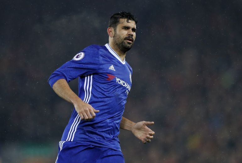 Diego Costa durante un partido con el Chelsea Diego Costa durante un partido con el Chelsea