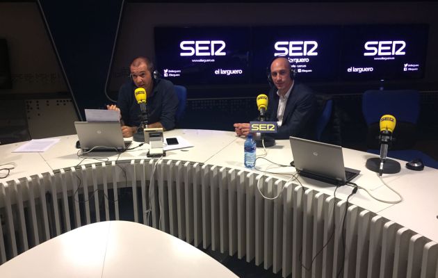 Luis Rubiales, en los estudios de la Cadena SER Luis Rubiales, en los estudios de la Cadena SER