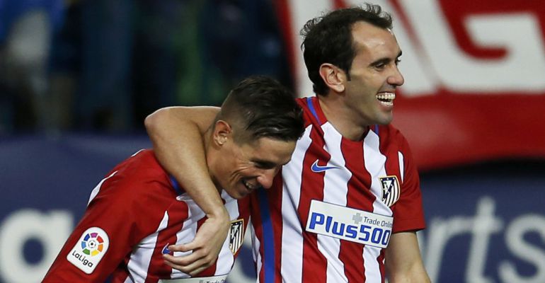 Diego Godín festeja un gol ante el Leganés Diego Godín festeja un gol ante el Leganés