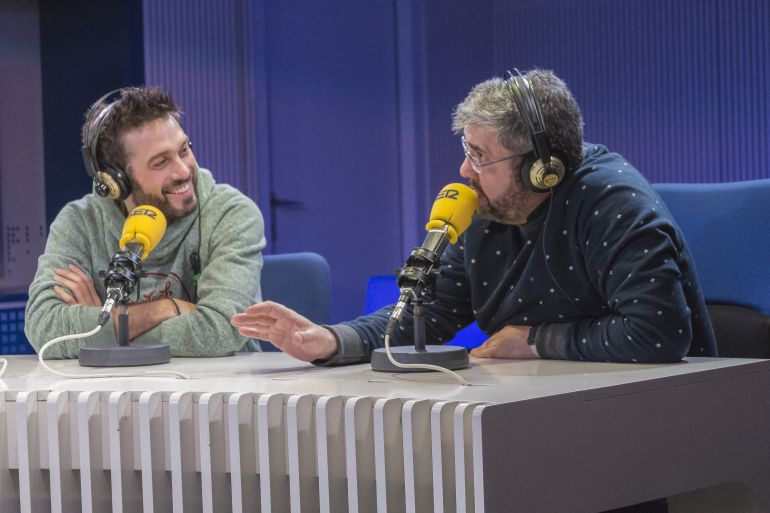 Dani y Flo en el estudio de Cadena SER. Dani y Flo en el estudio de Cadena SER.