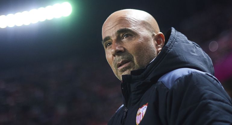 Jorge Sampaoli, durante un partido del Sevilla Jorge Sampaoli, durante un partido del Sevilla