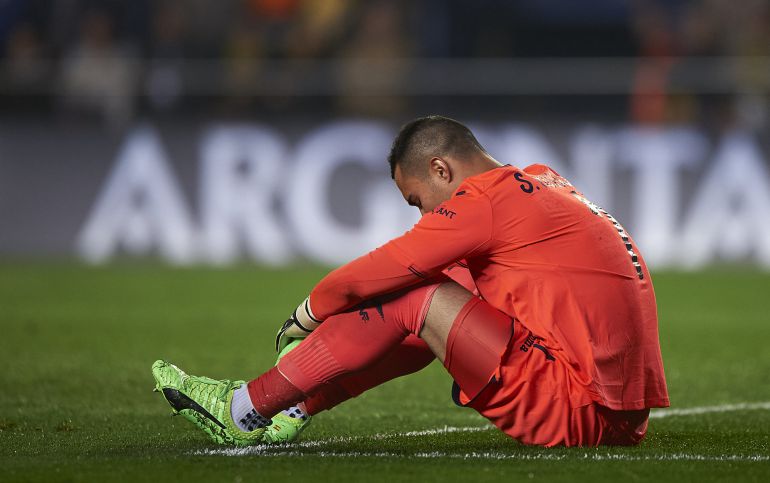 Sergio Asenjo durante el partido ante el Real Madrid. Sergio Asenjo durante el partido ante el Real Madrid.