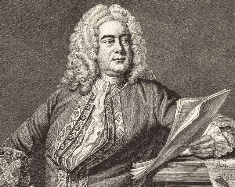 Grabado del compositor alemán Georg Friedrich Händel. Grabado del compositor alemán Georg Friedrich Händel.