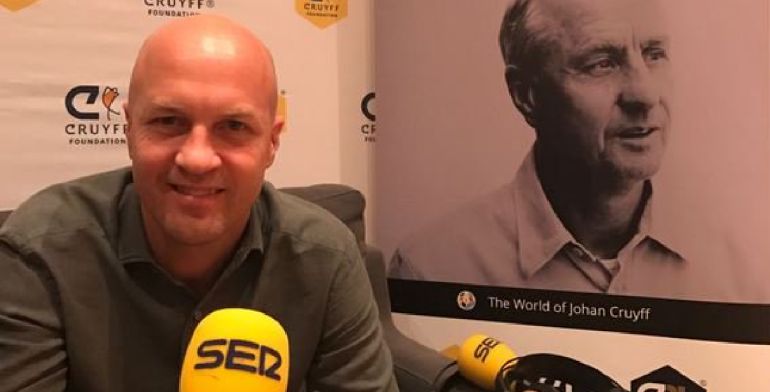 Jordi Cruyff durante la entrevista en El Larguero Jordi Cruyff durante la entrevista en El Larguero
