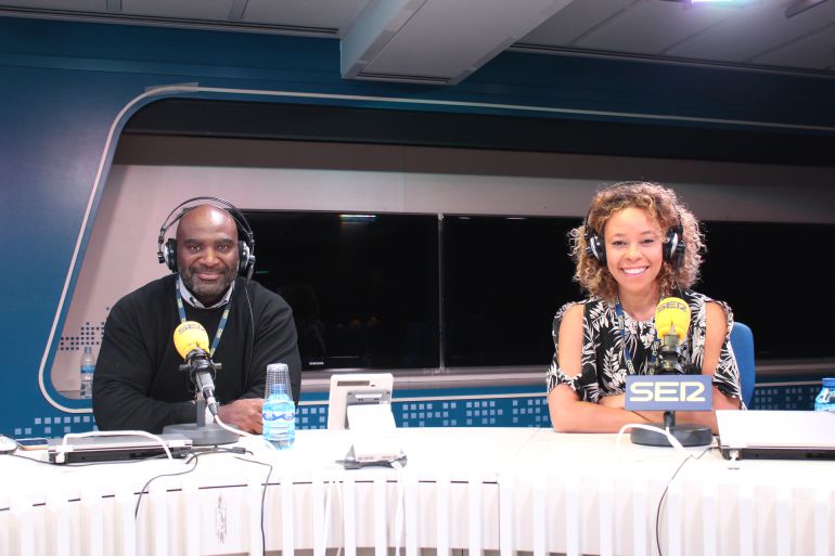 Armando Buika y Mary Ruiz en los estudios de Radio Madrid Armando Buika y Mary Ruiz en los estudios de Radio Madrid
