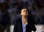 FILE PHOTO: Football Soccer - Argentina v Chile - World Cup 2018 Qualifiers - Antonio Liberti Stadium, Buenos Aires, Argentina - 23/3/17 - Argentina's soccer team head coach Edgardo Bauza gestures. REUTERS/Marcos Brindicci/File Photo