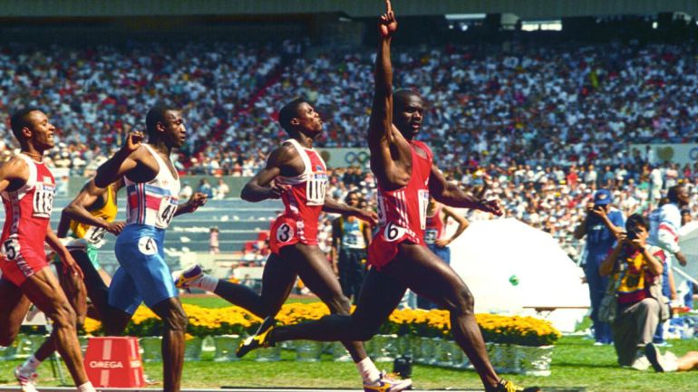 Ben Johnson, que dos días después dio positivo, batió a Lewis en Seúl '88 Ben Johnson, que dos días después dio positivo, batió a Lewis en Seúl '88