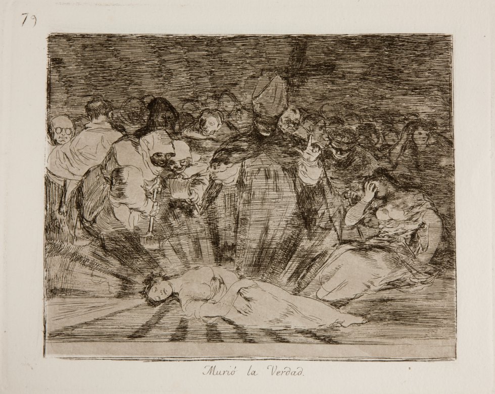'Desastre 79. Murió la Verdad' (1810-1815). Real Academia de Bellas Artes de San Fernando 'Desastre 79. Murió la Verdad' (1810-1815). Real Academia de Bellas Artes de San Fernando