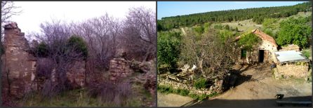 El antes y el después de una de las casas de Fraguas. El antes y el después de una de las casas de Fraguas.