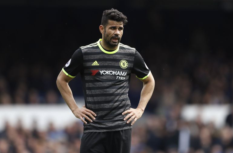 Diego Costa, delantero del Chelsea que el próximo año jugará en el fútbol chino Diego Costa, delantero del Chelsea que el próximo año jugará en el fútbol chino