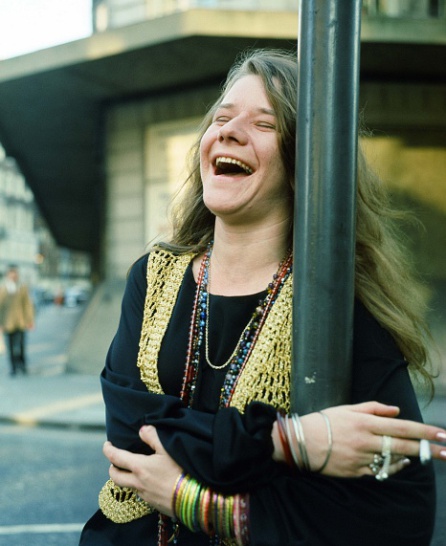 Janis Joplin en una fotografía en San Francisco Janis Joplin en una fotografía en San Francisco