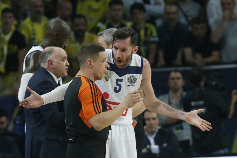 Rudy Fernández, durante el partido ante el Fenerbahce. Rudy Fernández, durante el partido ante el Fenerbahce.