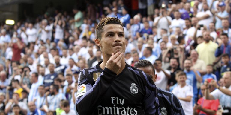 Ronaldo durante el encuentro ante el Málaga Ronaldo durante el encuentro ante el Málaga
