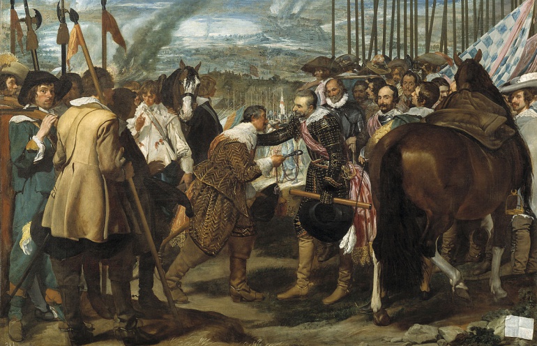 'La rendición de Breda', óleo sobre lienzo de 1634 expuesto en el Museo del Prado (Madrid). 'La rendición de Breda', óleo sobre lienzo de 1634 expuesto en el Museo del Prado (Madrid).