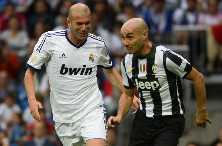 Paolo Montero con Zidane en un partido benéfico Paolo Montero con Zidane en un partido benéfico