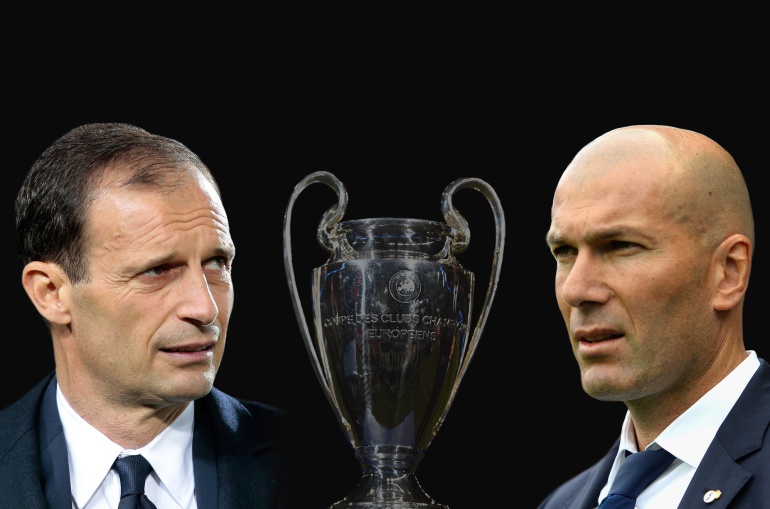 Imagen de los entrenadores de los dos equipos finalistas de la Champions. Zidane del Real Madrid y Allegri de la Juventus Imagen de los entrenadores de los dos equipos finalistas de la Champions. Zidane del Real Madrid y Allegri de la Juventus