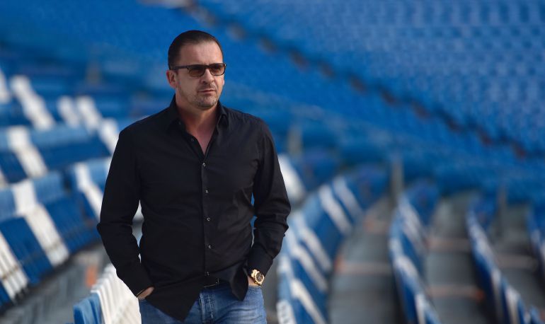 Pedja Mijatovic durante una visita al Santiago Bernabéu Pedja Mijatovic durante una visita al Santiago Bernabéu