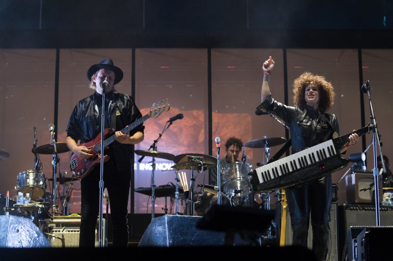 Win Butler y Regine Chassagne, de Arcade Fire, en el Primavera Sound 2017. Win Butler y Regine Chassagne, de Arcade Fire, en el Primavera Sound 2017.
