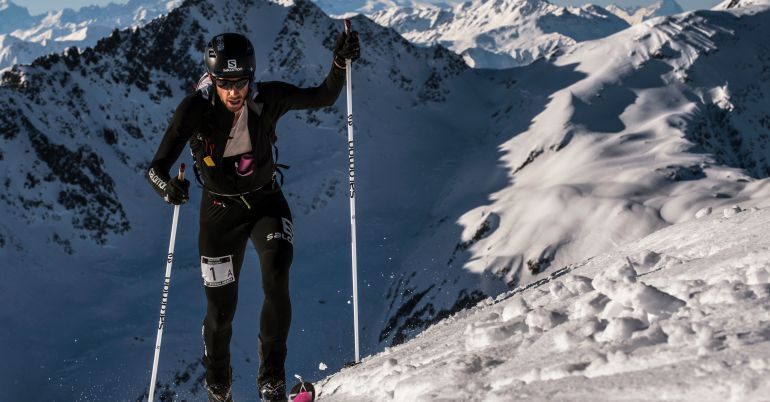 Kilian Jornet durante una prueba de esquí de fondo Kilian Jornet durante una prueba de esquí de fondo