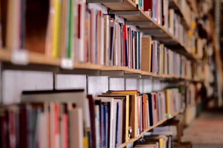 Libros en estanterías Libros en estanterías