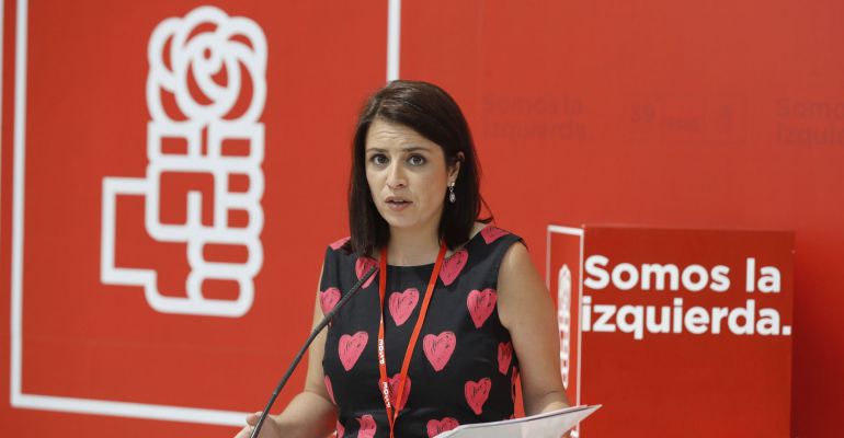 La nueva vicesecretaria general del PSOE, Adriana Lastra, durante el Congreso del partido de este fin de semana La nueva vicesecretaria general del PSOE, Adriana Lastra, durante el Congreso del partido de este fin de semana
