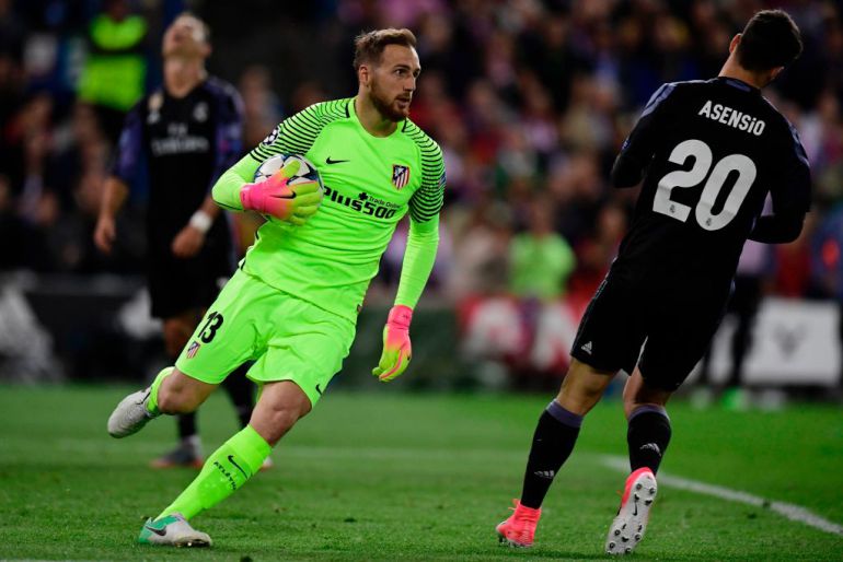 Jan Oblak en un partido contra el Real Madrid Jan Oblak en un partido contra el Real Madrid