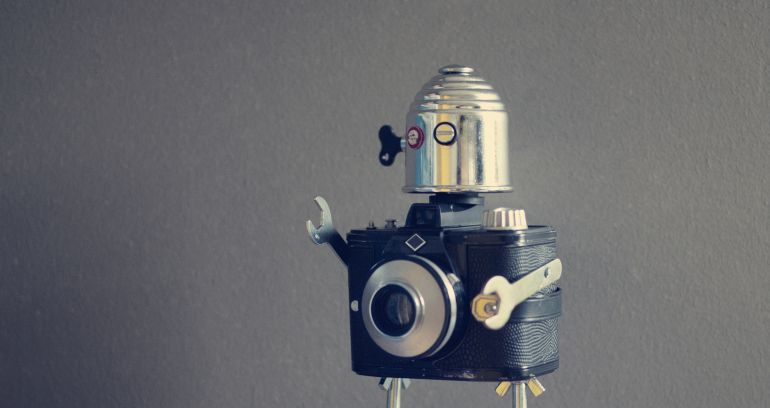 Un robot preparándose para dominar el mundo (probablemente). Un robot preparándose para dominar el mundo (probablemente).