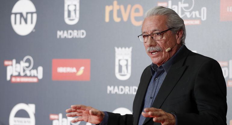 GRA068. MADRID, 21-07-2017.- El actor estadounidense Edward James Olmos,habla durante la gala de inauguración de los Premios Platino del Cine Iberoamericano 2017 GRA068. MADRID, 21-07-2017.- El actor estadounidense Edward James Olmos,habla durante la gala de inauguración de los Premios Platino del Cine Iberoamericano 2017