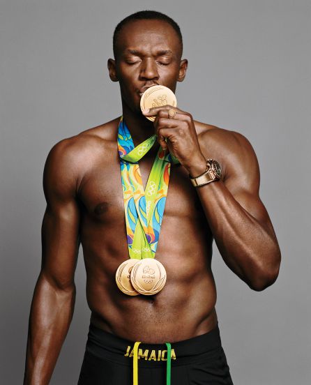 El atleta Usain Bolt El atleta Usain Bolt