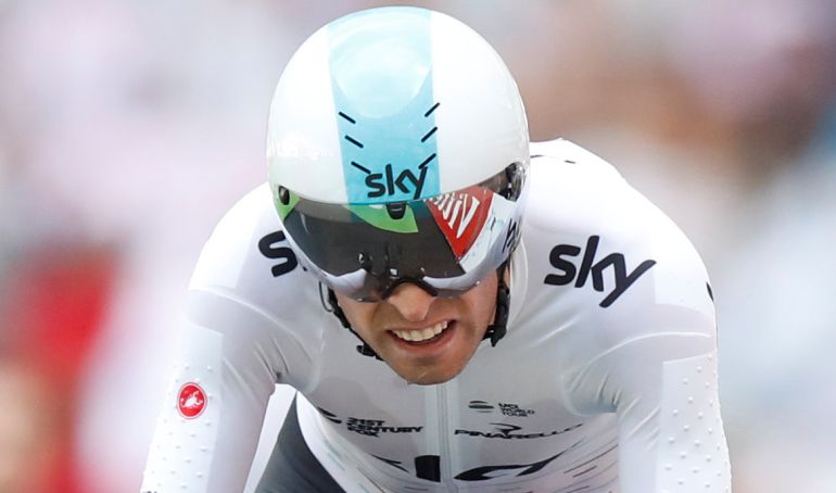 Mikel Landa, a su entrada al Vélodrome de Marsella Mikel Landa, a su entrada al Vélodrome de Marsella
